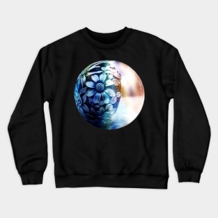 Abstract flower sphere Crewneck Sweatshirt